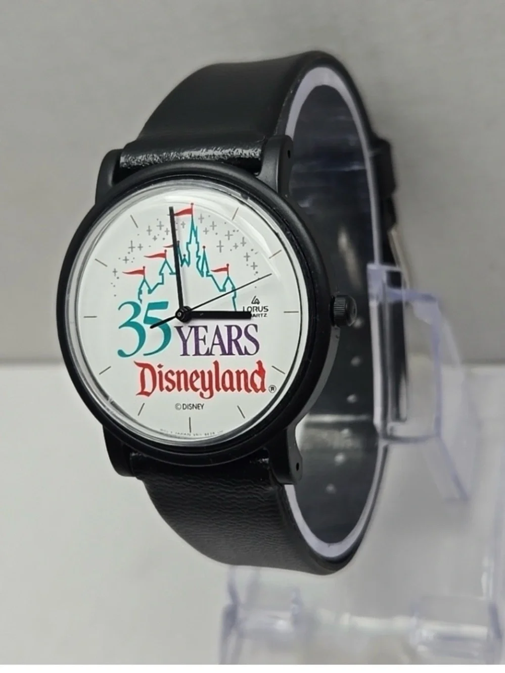Disney Black Watch with Colorful 35th Anniversary Dial